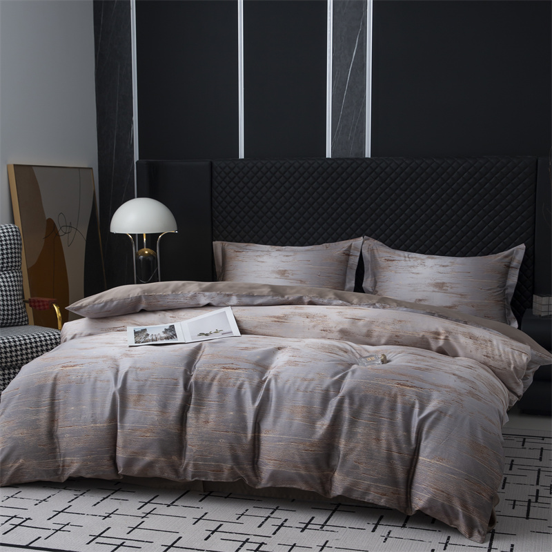 Zestaw pościeli z bawełny 100S, nowy design z nadrukiem cyfrowym Zestaw pościeli z bawełny 100S, nowy design z nadrukiem cyfrowym