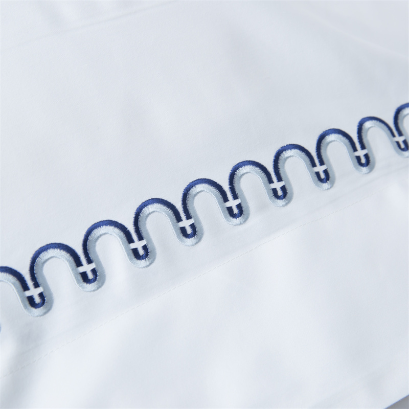 Nowy wzór haftu Zestaw pościeli z satyny bawełnianej 500TC Nowy wzór haftu Zestaw pościeli z satyny bawełnianej 500TC