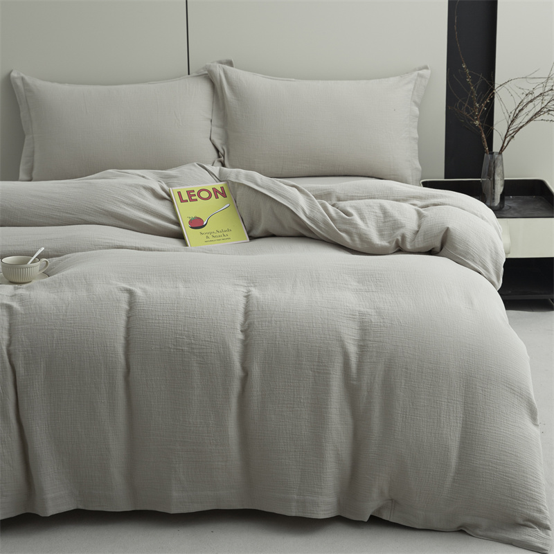 Zestaw pościeli z dwuwarstwowej gazy, wykonany w 100% z bawełny. Super miękka pościel Zestaw pościeli z dwuwarstwowej gazy, wykonany w 100% z bawełny. Super miękka pościel