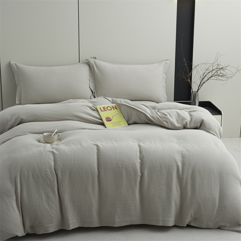 Zestaw pościeli z dwuwarstwowej gazy, wykonany w 100% z bawełny. Super miękka pościel Zestaw pościeli z dwuwarstwowej gazy, wykonany w 100% z bawełny. Super miękka pościel