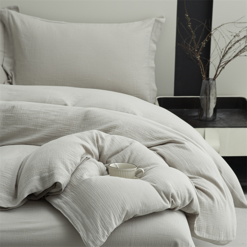 Zestaw pościeli z dwuwarstwowej gazy, wykonany w 100% z bawełny. Super miękka pościel Zestaw pościeli z dwuwarstwowej gazy, wykonany w 100% z bawełny. Super miękka pościel