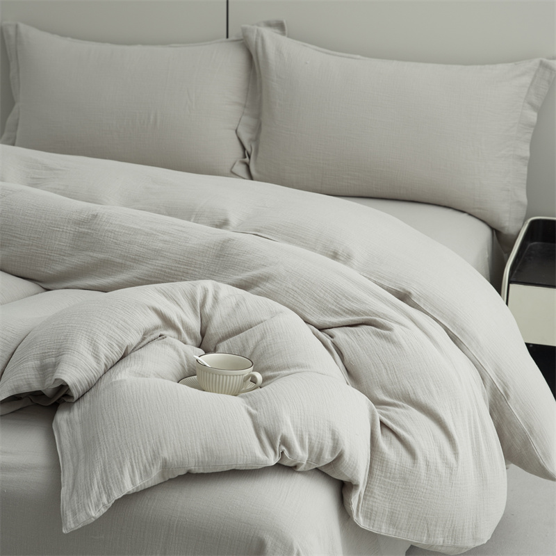 Zestaw pościeli z dwuwarstwowej gazy, wykonany w 100% z bawełny. Super miękka pościel Zestaw pościeli z dwuwarstwowej gazy, wykonany w 100% z bawełny. Super miękka pościel