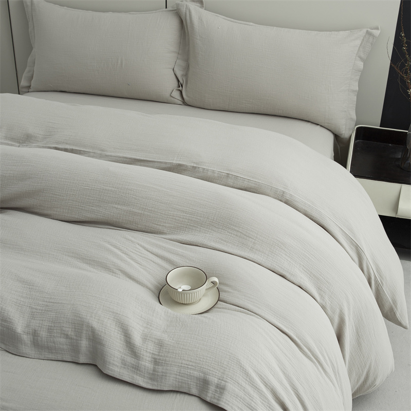 Zestaw pościeli z dwuwarstwowej gazy, wykonany w 100% z bawełny. Super miękka pościel Zestaw pościeli z dwuwarstwowej gazy, wykonany w 100% z bawełny. Super miękka pościel