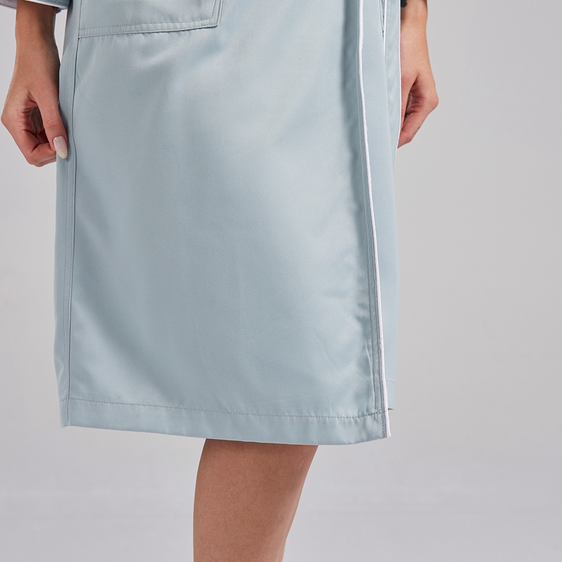 Dwuwarstwowy pięciogwiazdkowy szlafrok hotelowy dla dorosłych z szalowym kołnierzem Dwuwarstwowy pięciogwiazdkowy szlafrok hotelowy dla dorosłych z szalowym kołnierzem