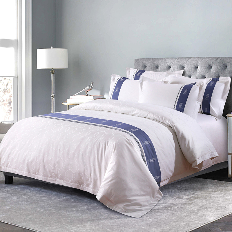 Przędza barwiona na zamówienie, zestaw pościeli ze 100% bawełny Przędza barwiona na zamówienie, zestaw pościeli ze 100% bawełny